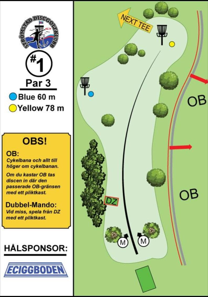 Hål 1 – Strömstad Discgolfklubb