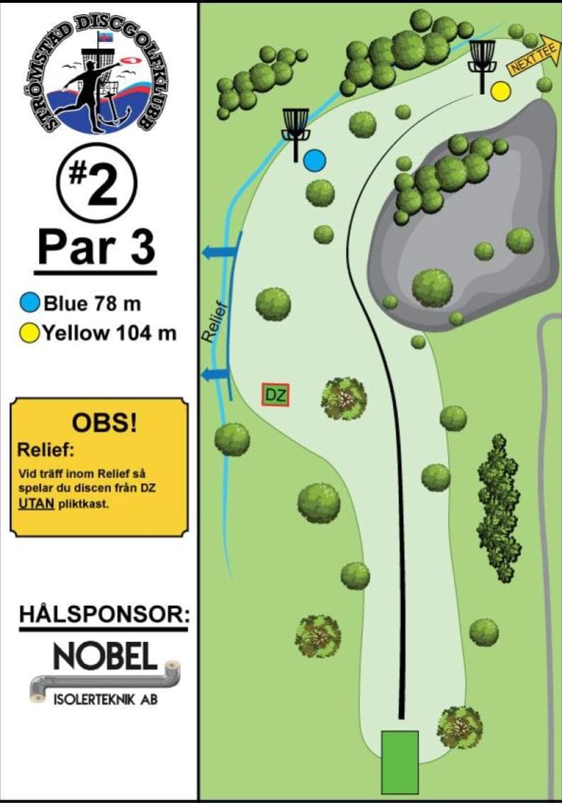 Hål 2 – Strömstad Discgolfklubb